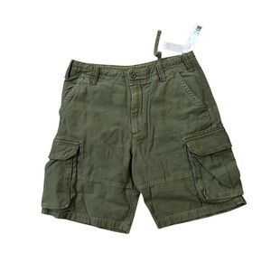 OuterKnown Men’s Olive Green Organic Cotton Cargo Shorts Sz 31 NWT